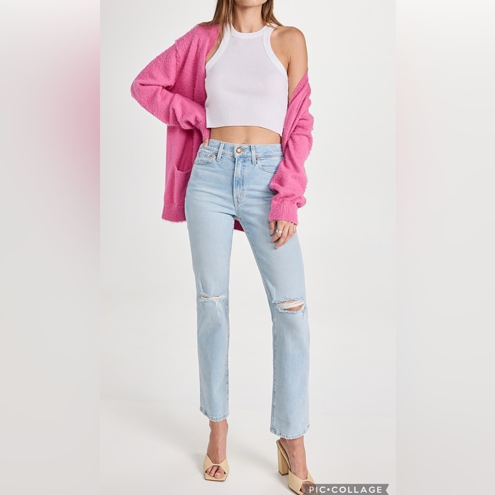 AYR Women's Straight Leg Jeans in Light Blue